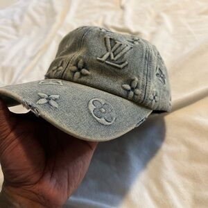 Louis Vuitton Denim Monogram Cap - Washed Blue